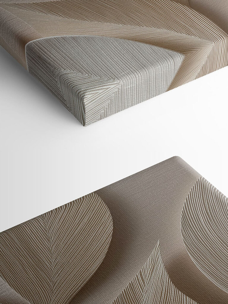 Elegant leaf patterns in neutral tones Elegant leaf patterns in neutral tones