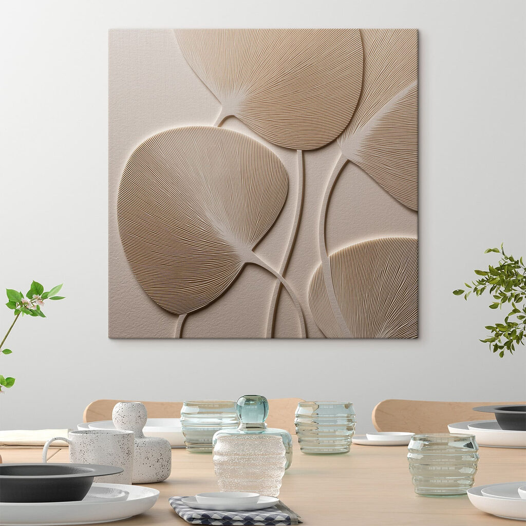 Natural textures in soft tones