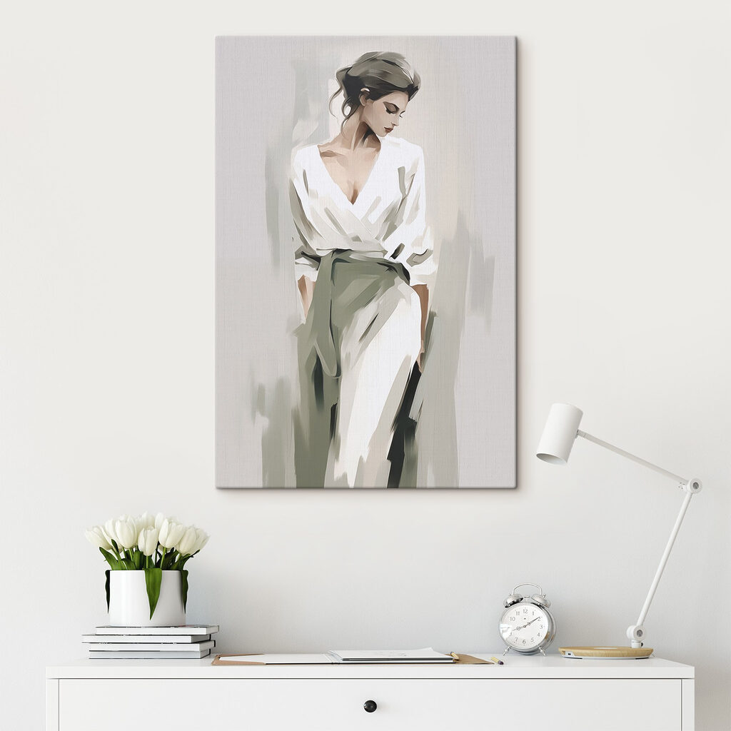 Woman in a white robe