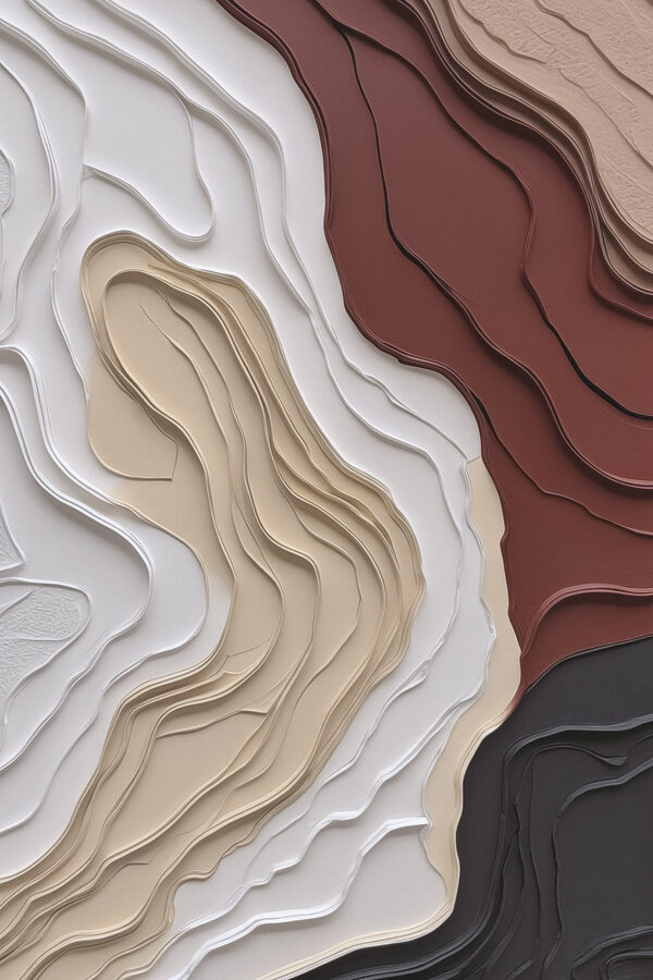 Artistic layers in warm, soft colors Artistic layers in warm, soft colors