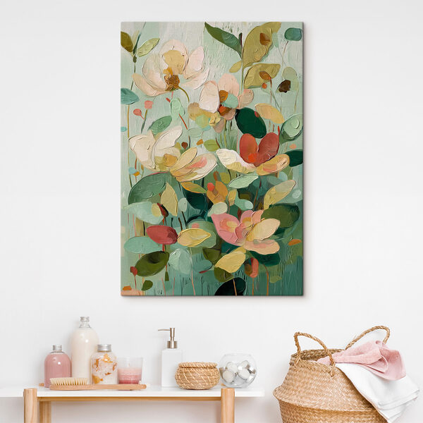 Painting of flowers and leaves Painting of flowers and leaves