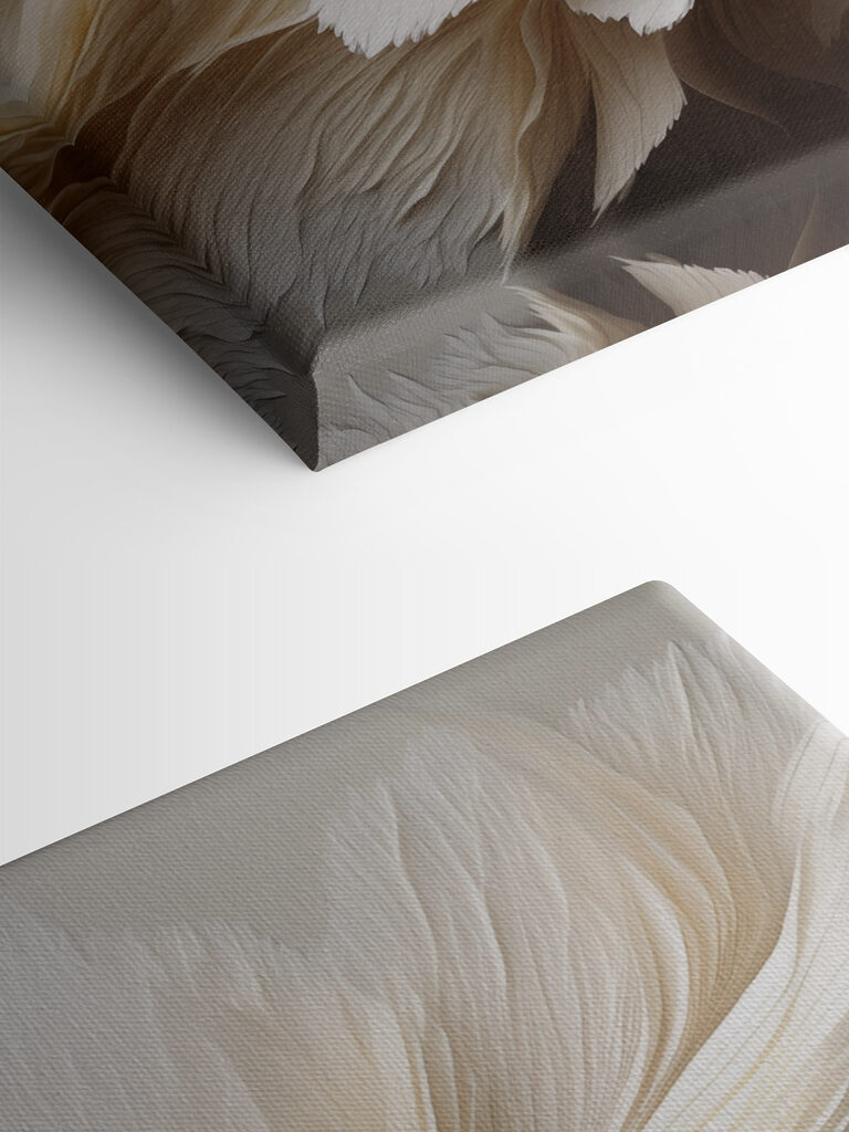 Soft layers create a gentle flow