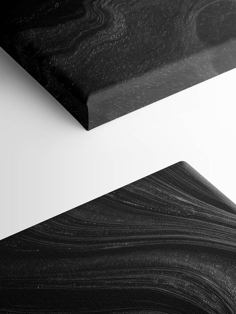 Black and white swirly surface Black and white swirly surface