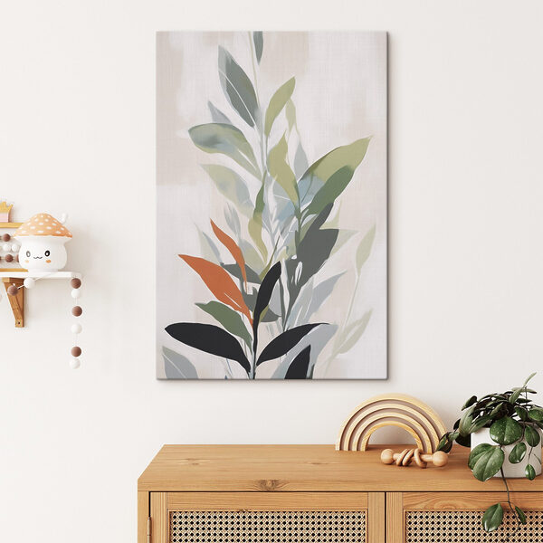 Vibrant foliage against a soft backdrop