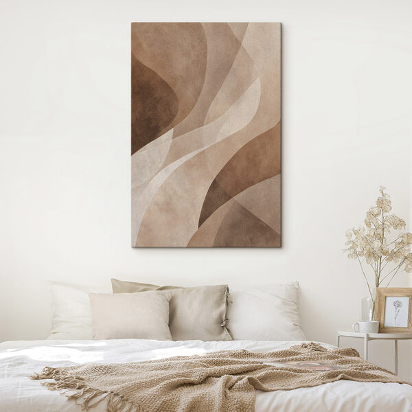 Fluid shapes in warm tones