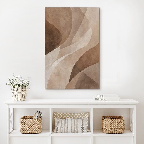 Fluid shapes in warm tones