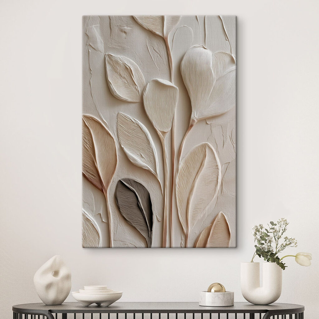Natural elegance captured in textured form Natural elegance captured in textured form