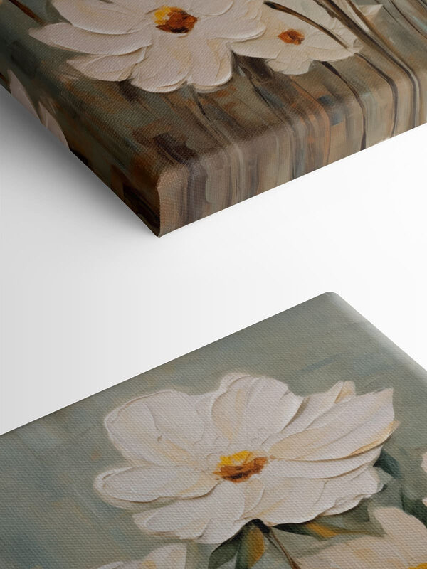 Painting of white flowers