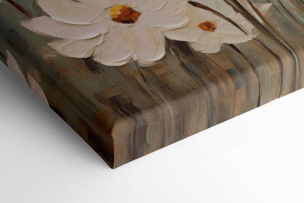 Painting of white flowers