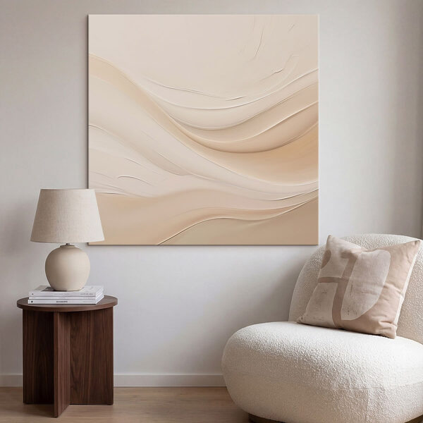 White and tan wavy lines White and tan wavy lines