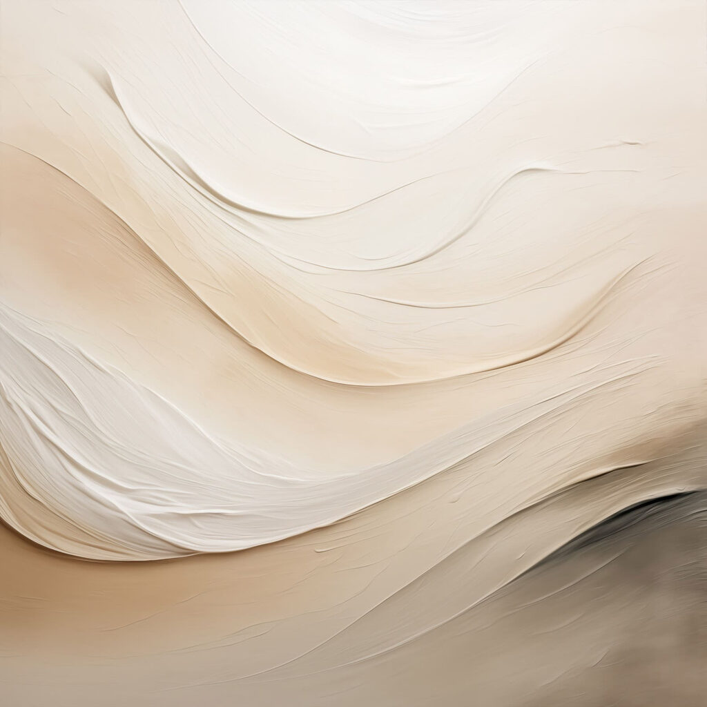 Soft waves in neutral tones