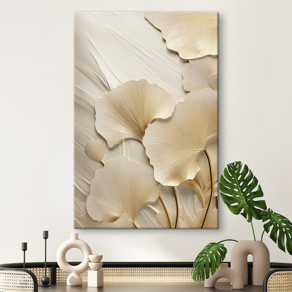 Elegant leaves against soft backdrop Elegant leaves against soft backdrop