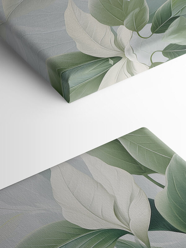 Delicate leaves in soft hues