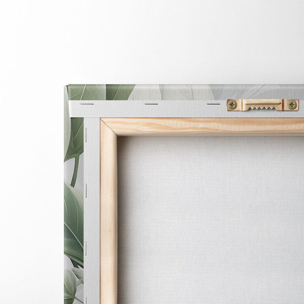 Delicate leaves in soft hues
