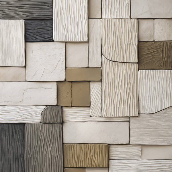 Wall of wood blocks Wall of wood blocks