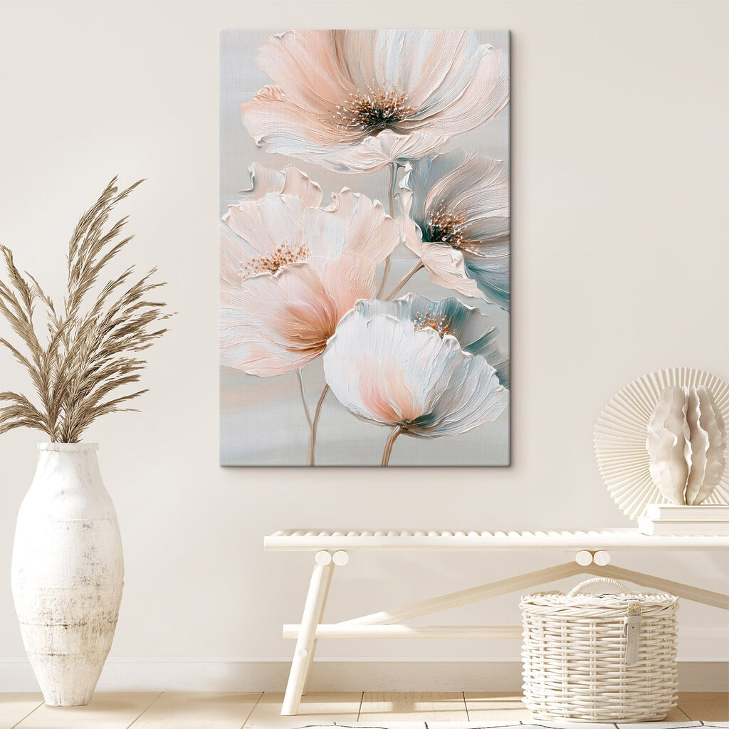 Delicate blooms in soft pastel hues