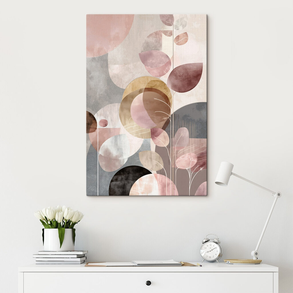 Soft hues in a modern design
