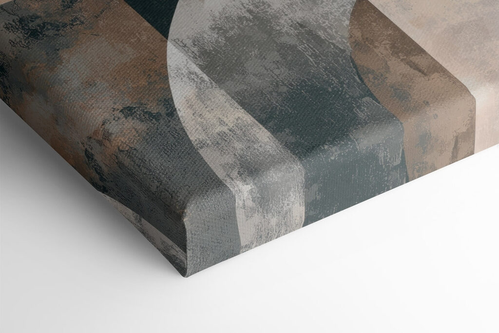 - Abstract shapes in soft earth tones - Abstract shapes in soft earth tones