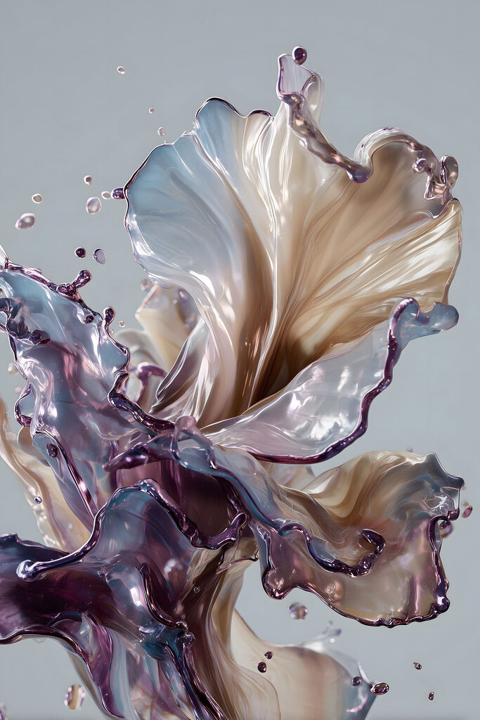 Flowing colors in harmonious motion