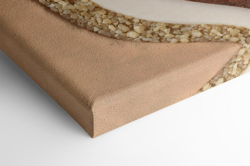 - Layers of rich coffee textures