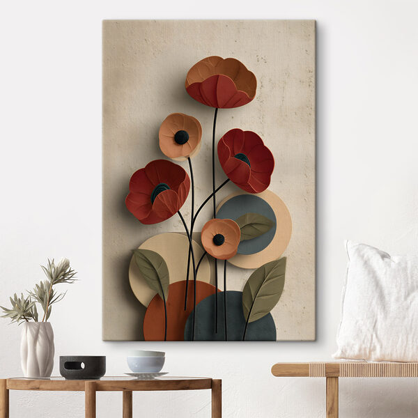Bold blooms against a soft backdrop