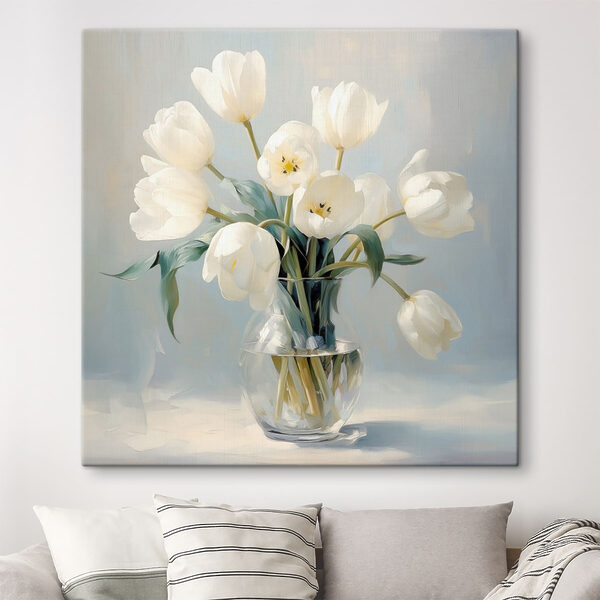 Vase of white flowers Vase of white flowers