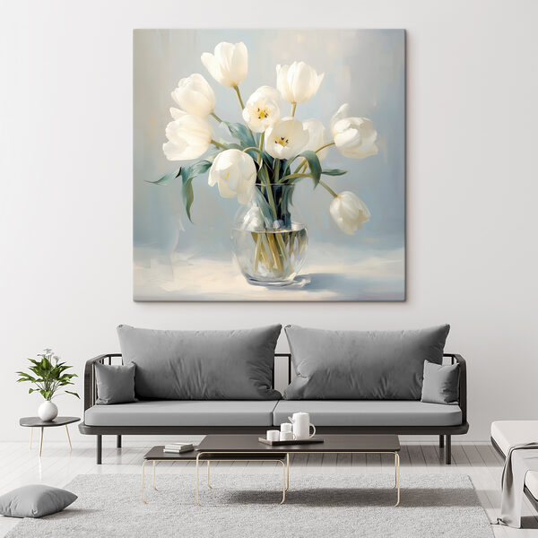 Vase of white flowers Vase of white flowers