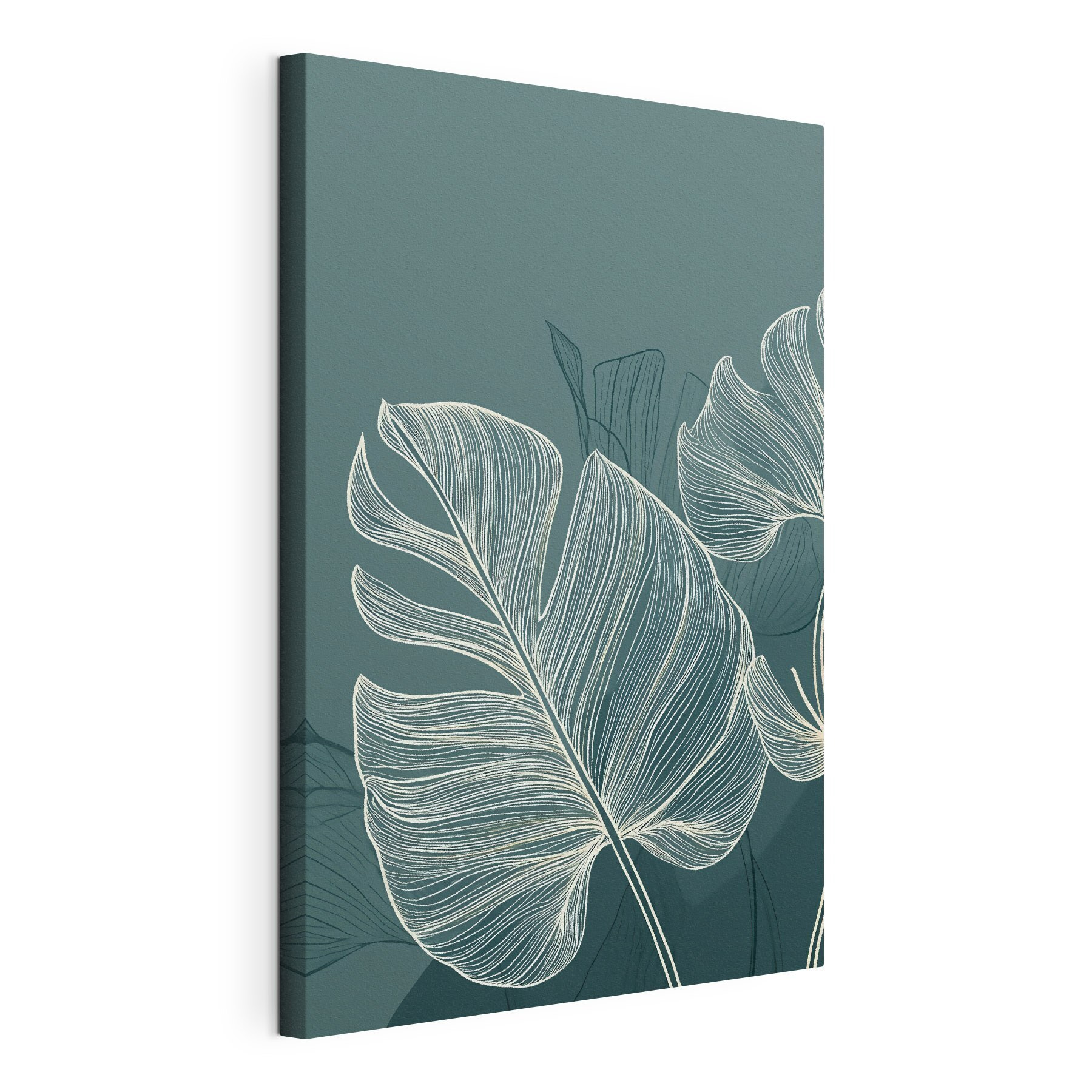 Lush leaves on a soothing backdrop