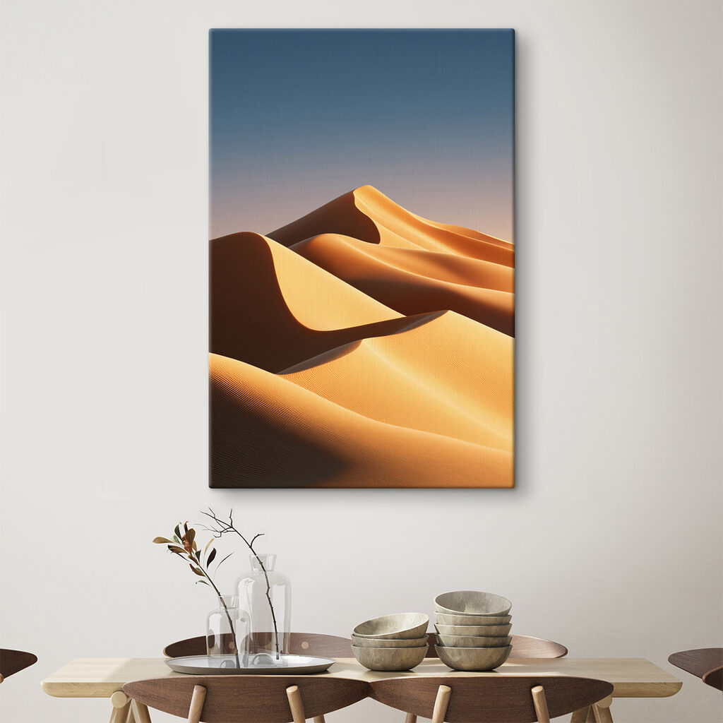 Sand dunes in the desert Sand dunes in the desert
