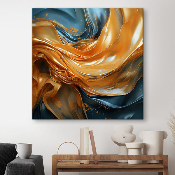 Flowing waves of vibrant colors