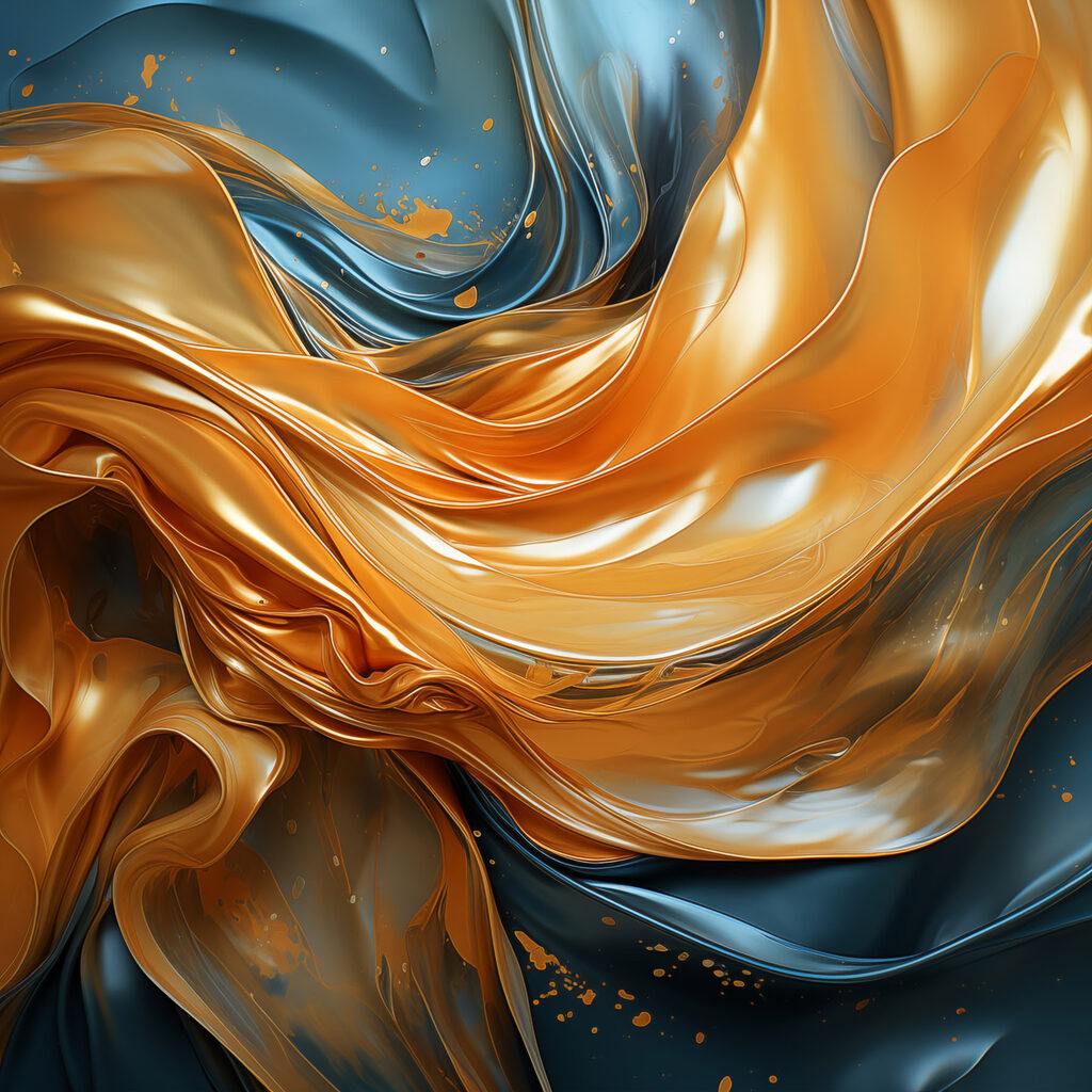 Flowing waves of vibrant colors