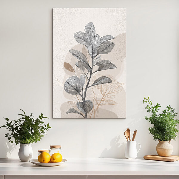 Plant with black and white leaves