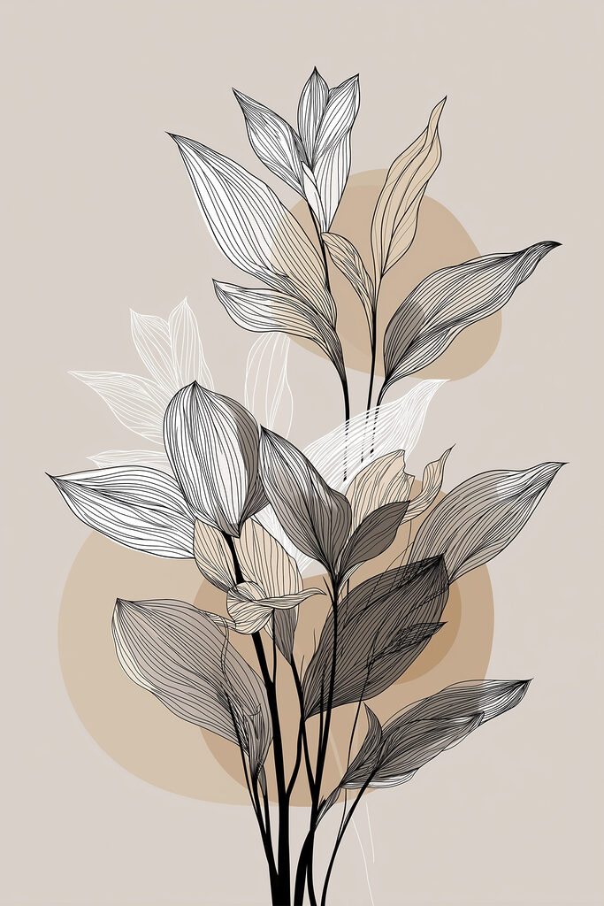Delicate leaves on a soft backdrop Delicate leaves on a soft backdrop