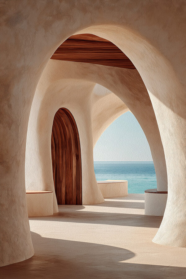 Building with a view of the ocean