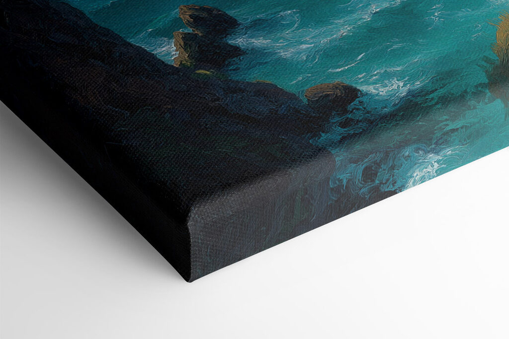 Rocky cliffs by the ocean