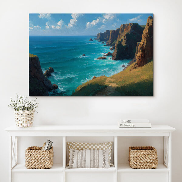 Rocky cliffs by the ocean