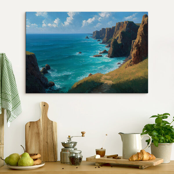 Rocky cliffs by the ocean