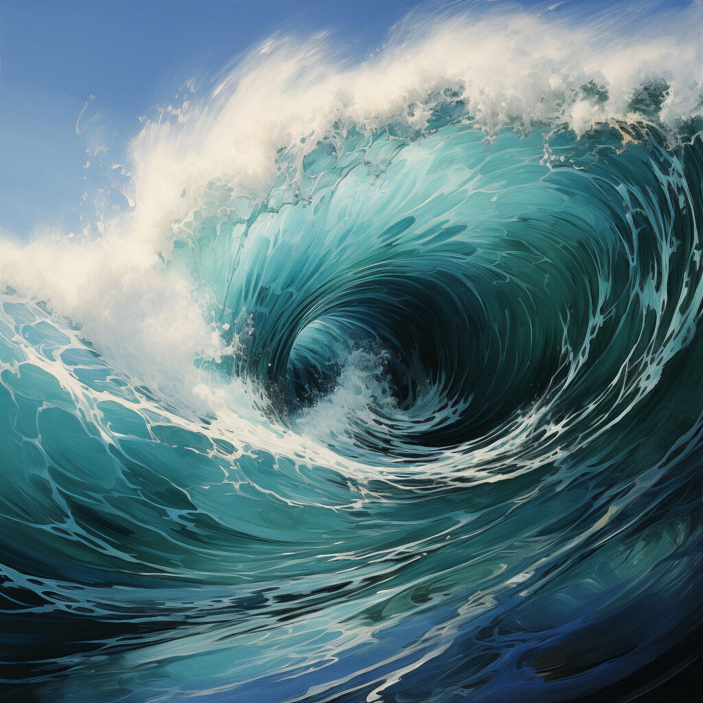 Large wave in the ocean