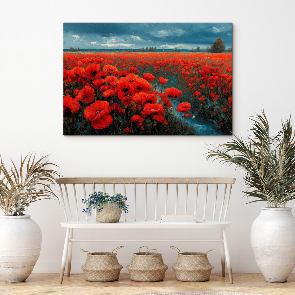 Field of red flowers Field of red flowers