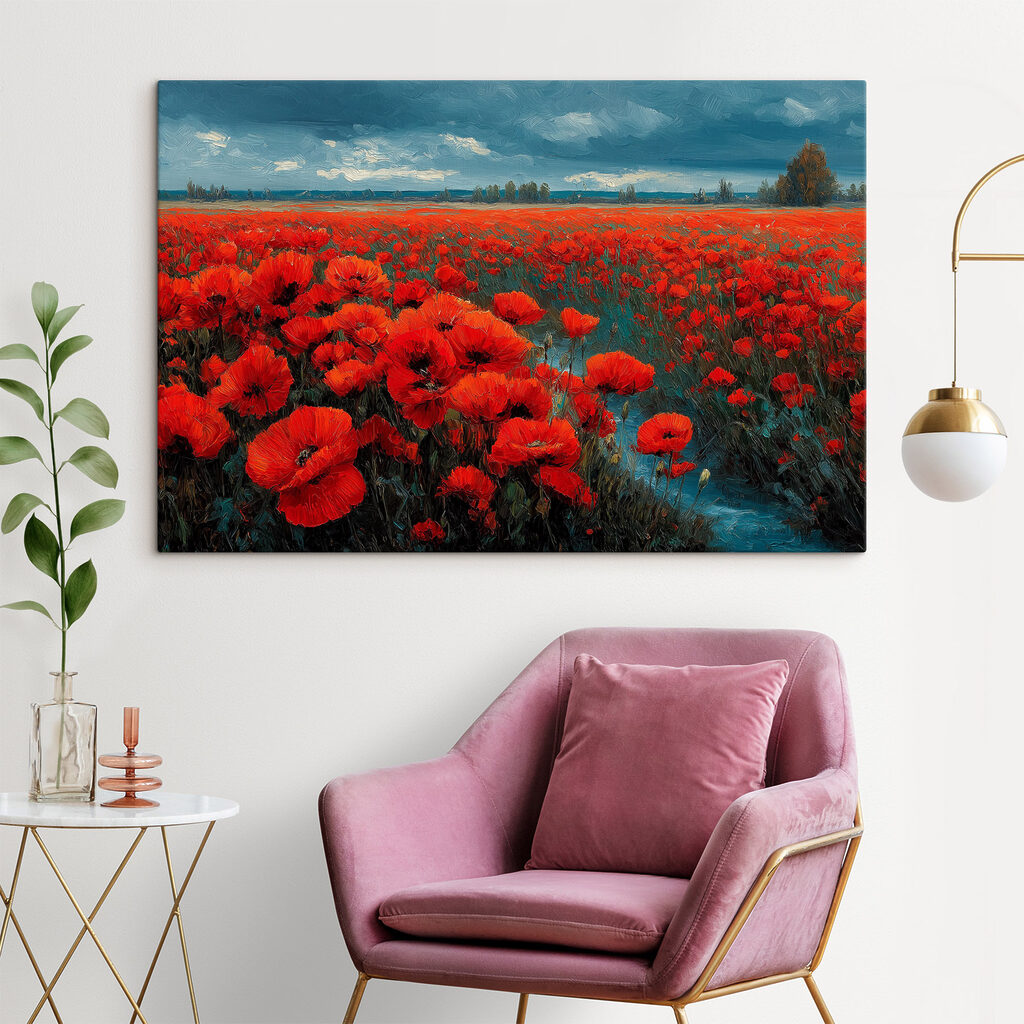 Field of red flowers Field of red flowers