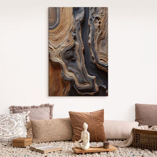Flowing patterns of earthy tones Flowing patterns of earthy tones