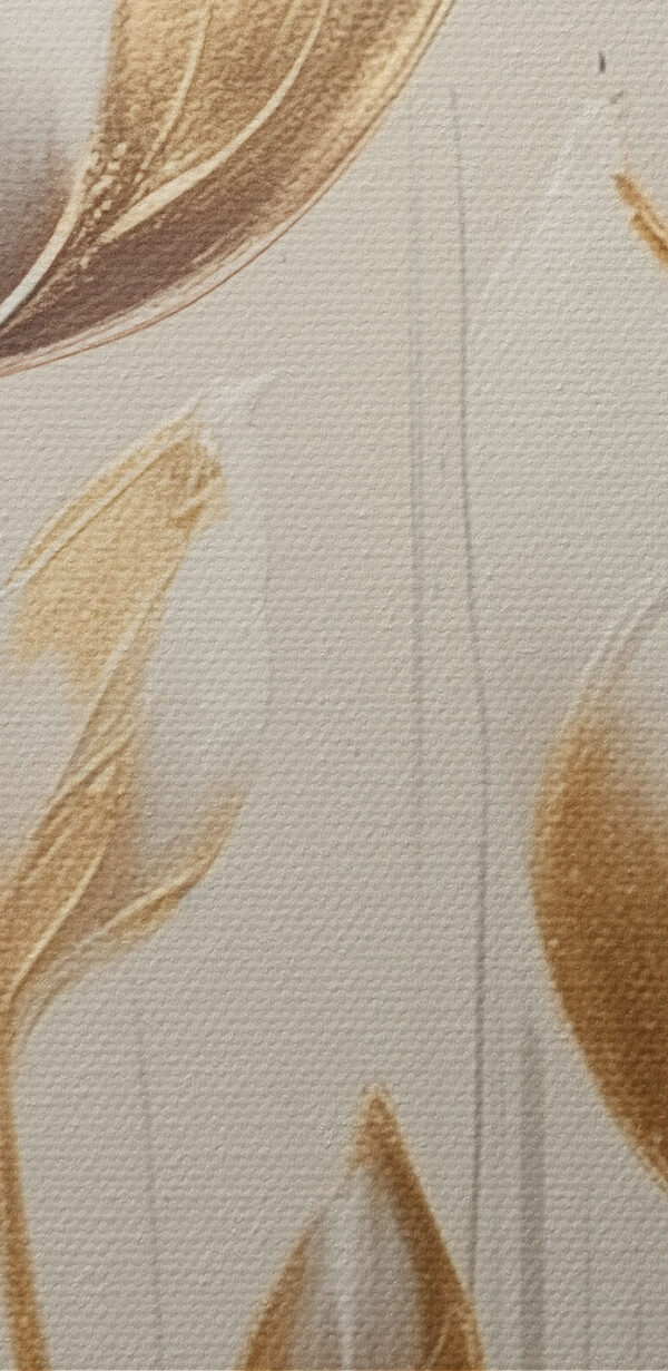 Painting of flowers on a white surface