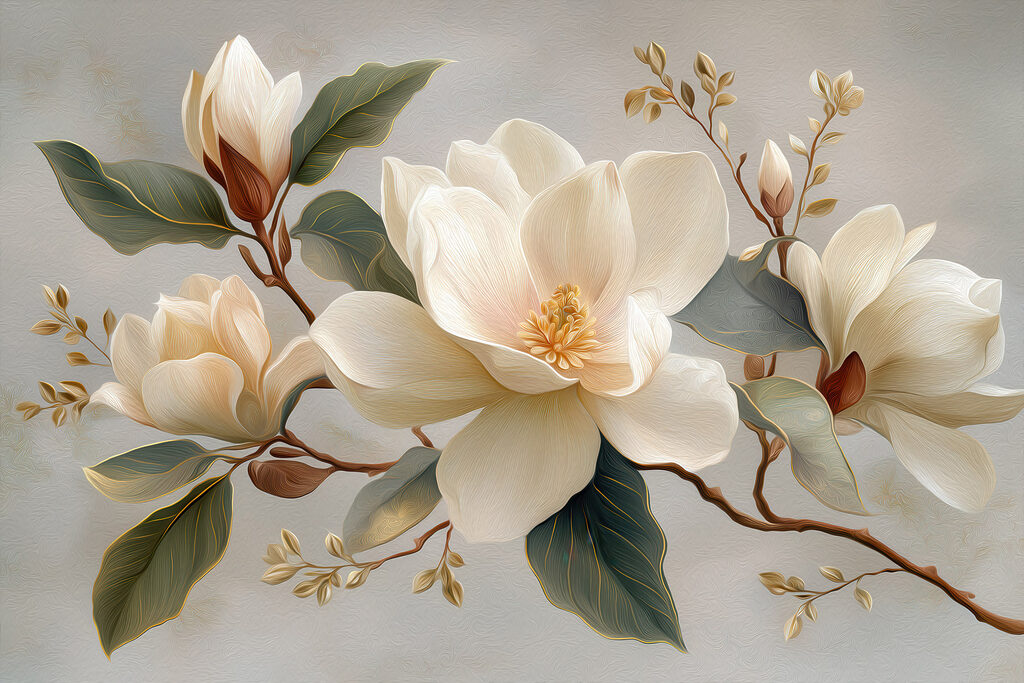 Elegant blooms in soft pastel tones