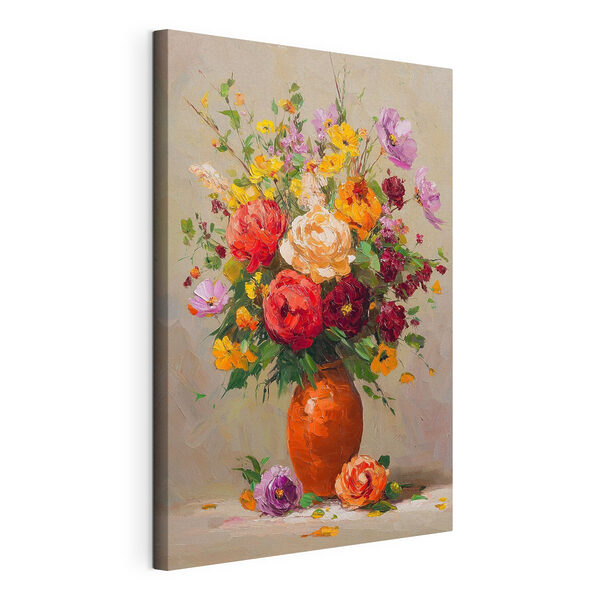 Wandbilder Wandbilder Gemälde von Blumen in einer Vase (Artikelnummer: s49527)