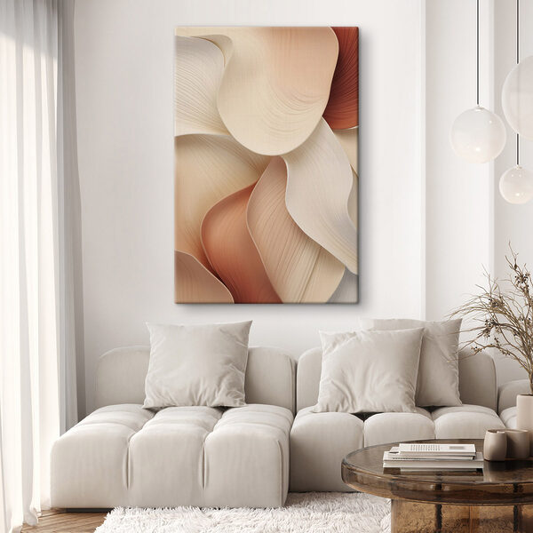 Soft waves in warm hues Soft waves in warm hues