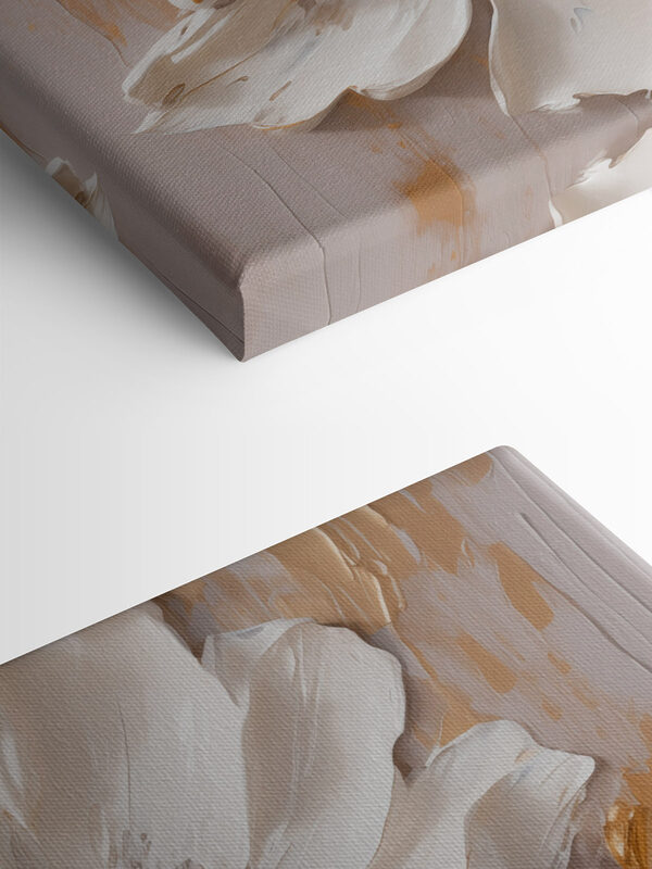 - Elegant blooms in soft, muted tones - Elegant blooms in soft, muted tones