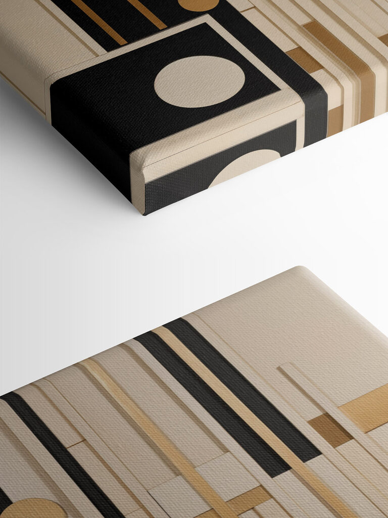 Wall with different shapes and colors