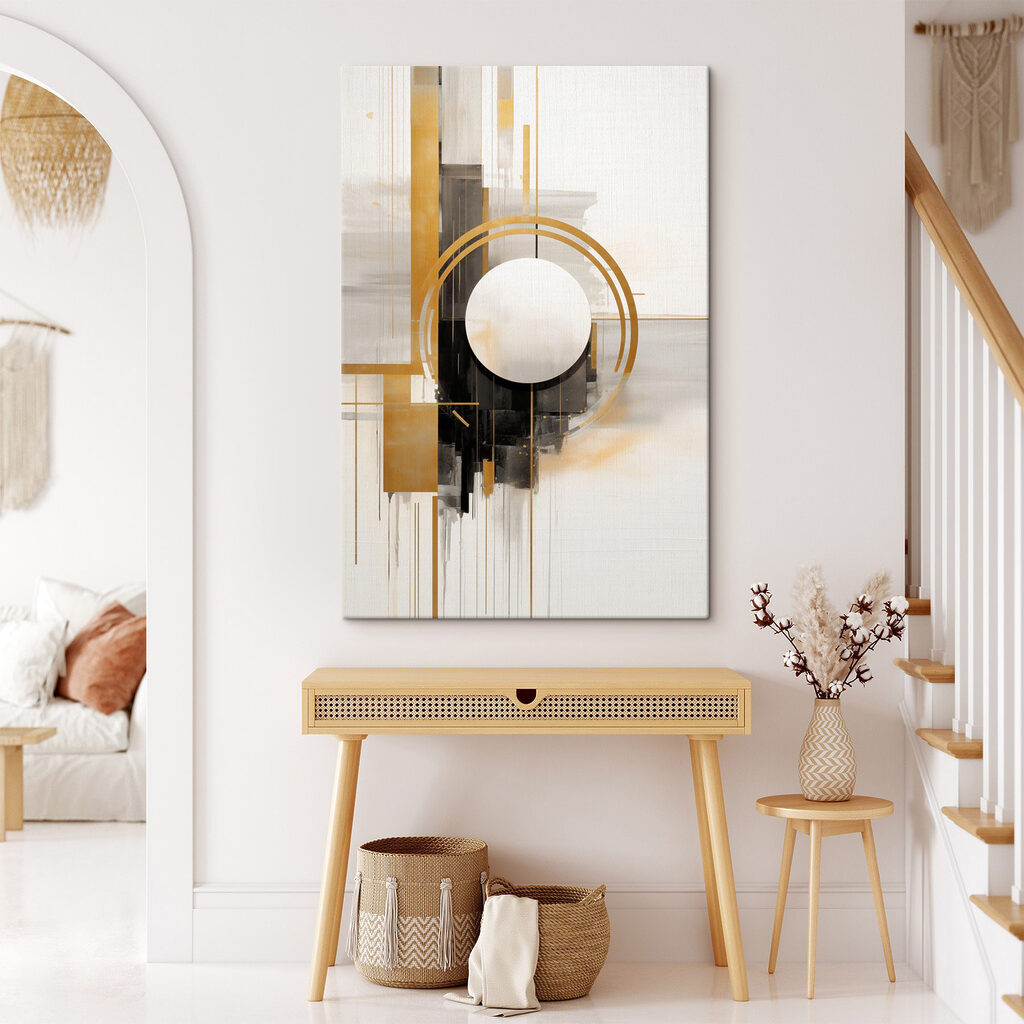 Dynamic shapes and contrasting tones unite