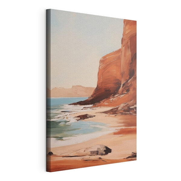 Wandbilder Wandbilder Gemälde eines Strandes und von Klippen (Artikelnummer: s49476)