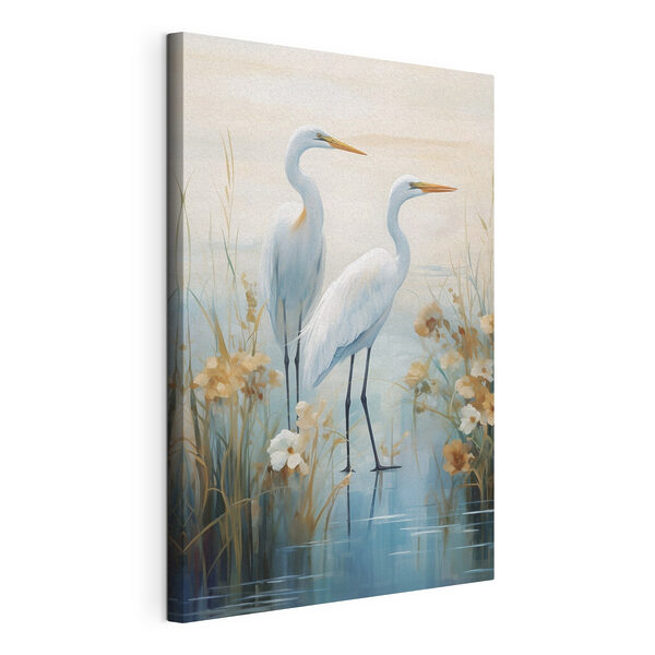 Wandbilder Gemälde von Vögeln, die im Wasser stehen (Artikelnummer: s49466) Wandbilder Wandbilder Gemälde von Vögeln, die im Wasser stehen (Artikelnummer: s49466)